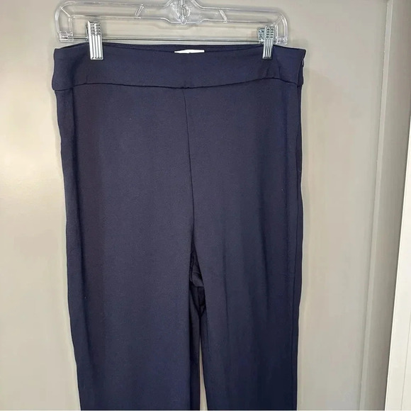 NWOT Chloe Kristyn Navy Brennan Straight Leg Ponte Pant Size Large - Picture 4 of 7